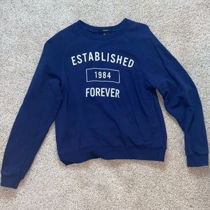 Established 1984 Forever navy crew neck